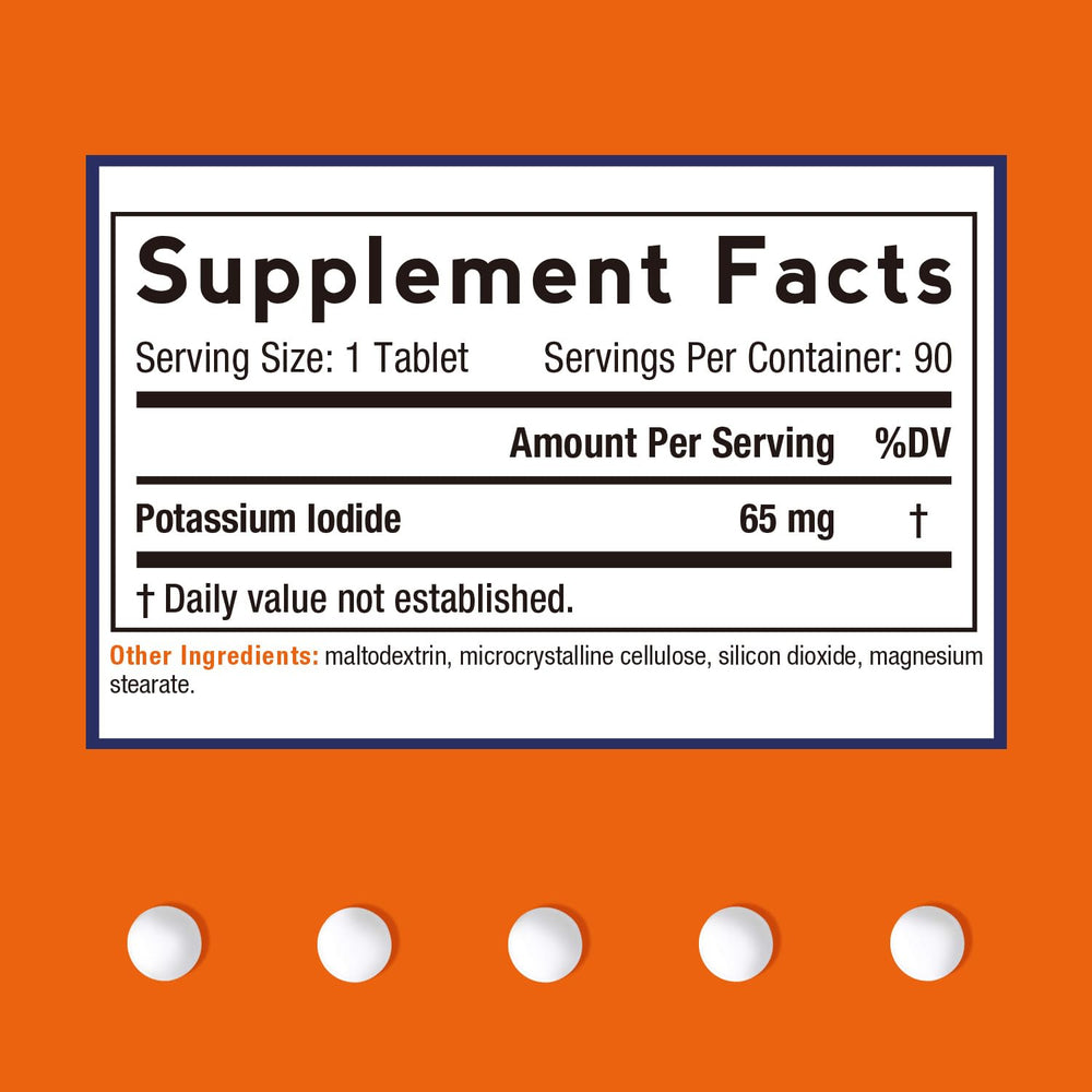 Tabletas de Yodo Naciente 65 mg