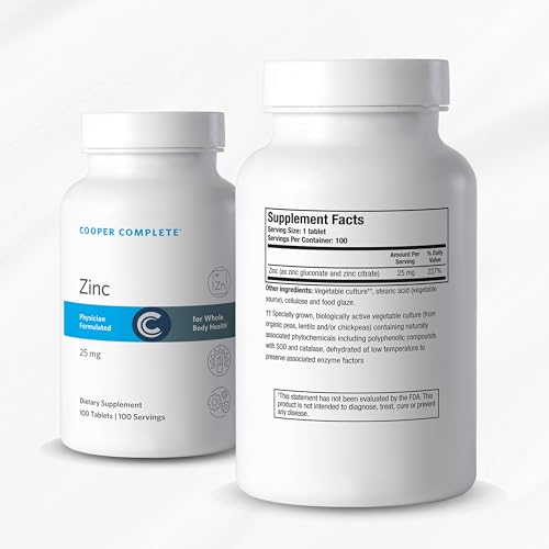 tabletas de zinc antioxidante natural