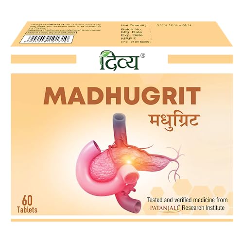 tabletas Divya Madhugrit para energía diaria
