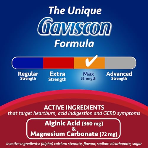 tabletas gaviscon max para digestión cómoda