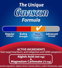 Tabletas Gaviscon Max para digestión