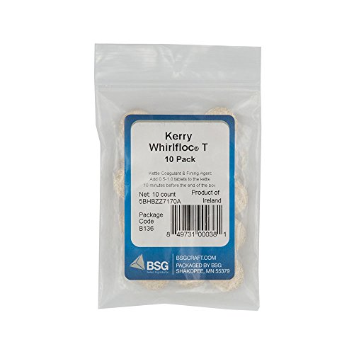 tabletas Kerry Whirlfloc para cerveza