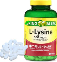 tabletas L Lisina 500mg para salud
