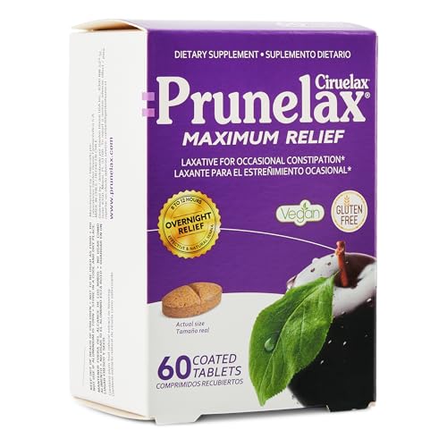 tabletas laxantes Prunelax para alivio rápido