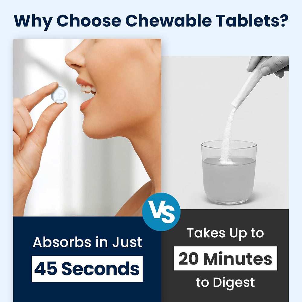 tabletas masticables de electrolitos