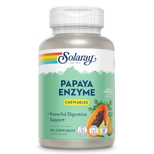 tabletas masticables de enzimas de papaya
