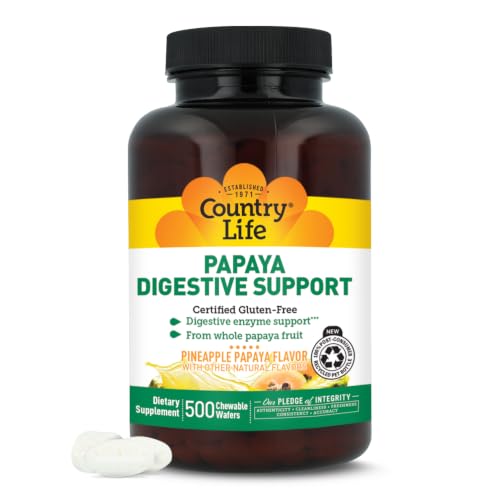 tabletas masticables de papaya