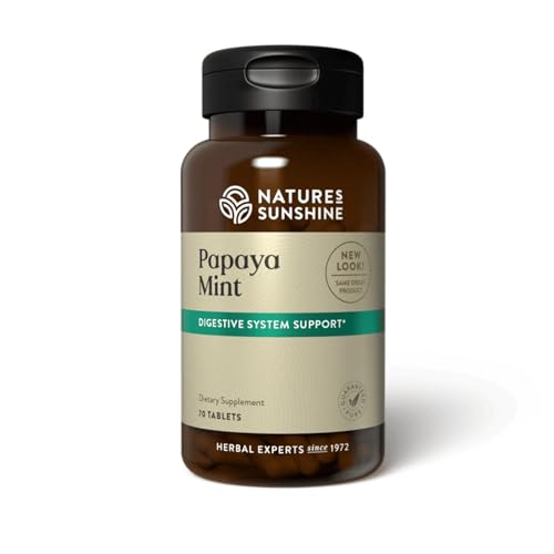 tabletas masticables papaya mint digestión fácil