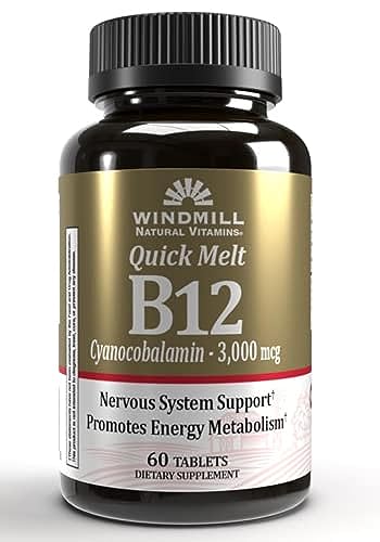 Tabletas masticables Windmill B-12
