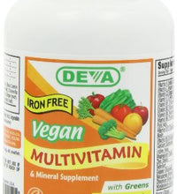 tabletas multivitamínicas veganas sin hierro