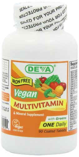 tabletas multivitamínicas veganas sin hierro
