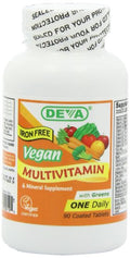 tabletas multivitamínicas veganas sin hierro