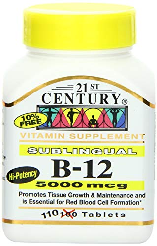 tabletas sublinguales B12 5000 mcg