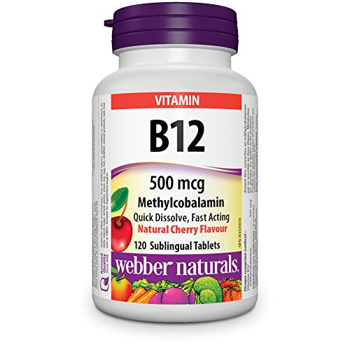 tabletas sublinguales vitamina B12 sabor cereza