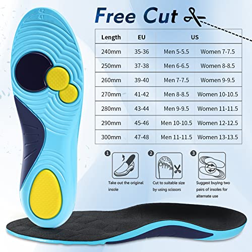 tallas disponibles de plantillas XINIFOOT
