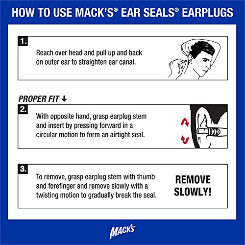 Tapones Mack's para comodidad prolongada