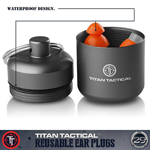 tapones para oídos con estuche de aluminio