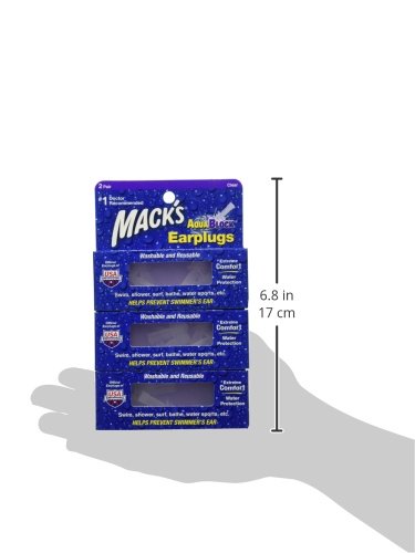 tapones para oídos Mack's AquaBlock para nadar