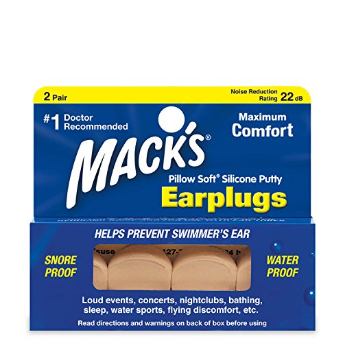 tapones para oídos Mack's confortables