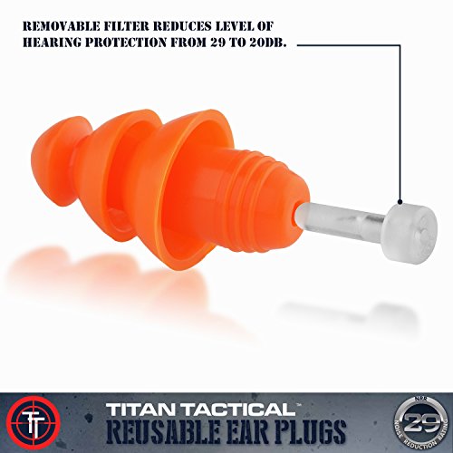 tapones para oídos Titan Tactical duraderos