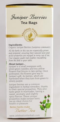 té de bayas de enebro para bienestar
