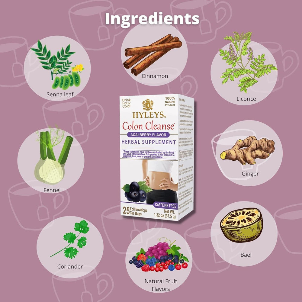 Té de colon Hyleys sabor acai