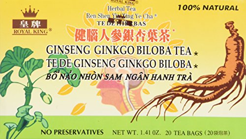 té de ginseng y ginkgo biloba natural