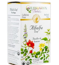 té de hoja de alfalfa orgánico en bolsitas