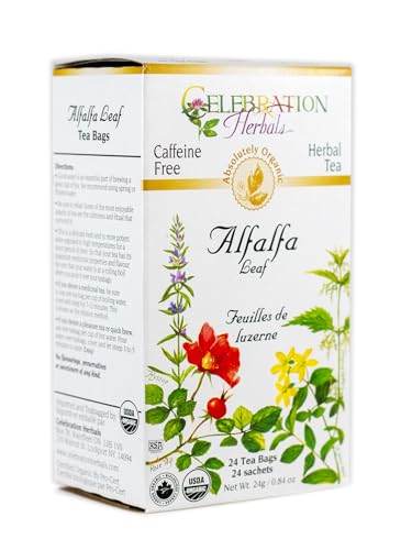 té de hoja de alfalfa orgánico en bolsitas