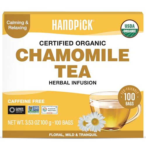 Té de manzanilla HANDPICK 100 bolsitas