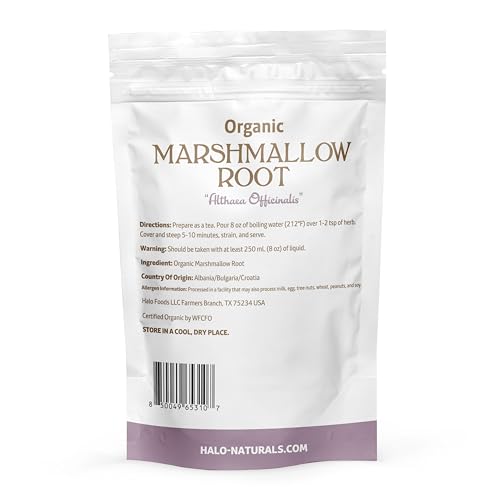 té herbal de malvavisco para relajación
