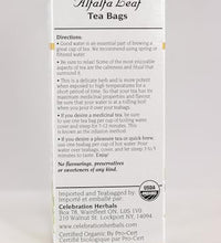 té orgánico de alfalfa sabor suave