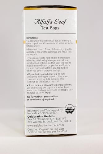 té orgánico de alfalfa sabor suave