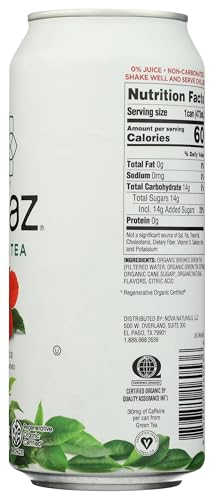 té verde hibisco orgánico sin calorías