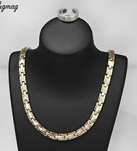 terapia magnética con collar de titanio