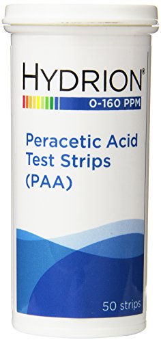 Tiras de prueba de ácido peracético