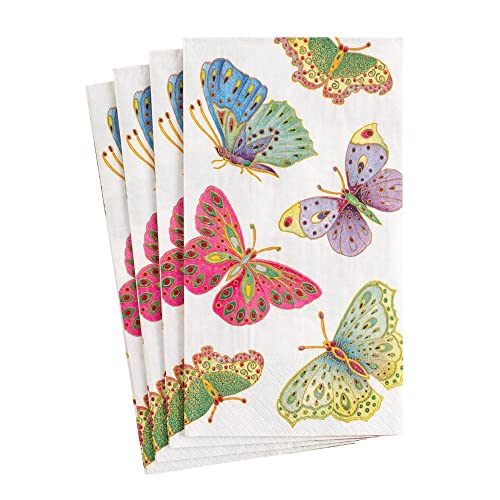 toalla de invitado mariposas coloridas