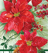 toalla de invitado poinsettia elegante