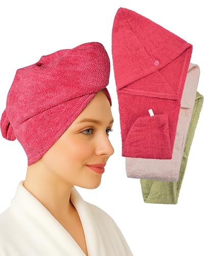 toallas de cabello suaves y absorbentes