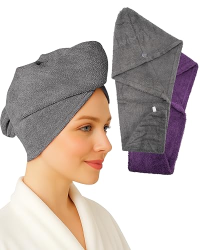 toallas de cabello suaves y absorbentes