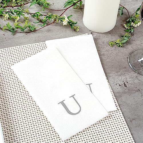 toallas de papel con diseño sans serif