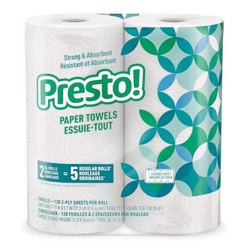 toallas de papel Presto! absorbentes y resistentes