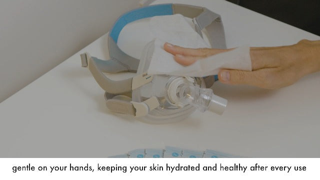 toallitas CPAP para uso diario y cuidado