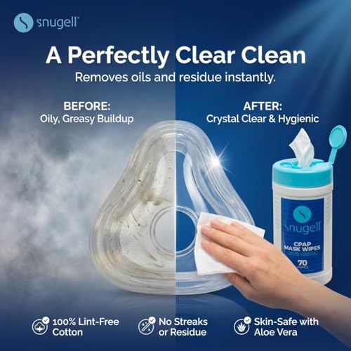 toallitas de algodón para cuidado CPAP
