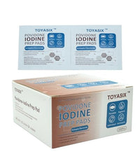 toallitas de yodo para limpieza de heridas