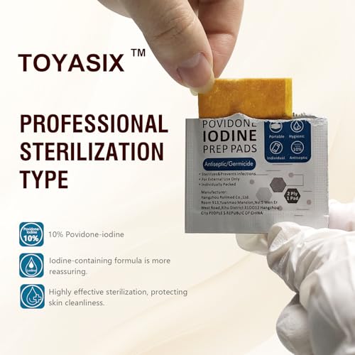 toallitas individuales de yodo al 10%