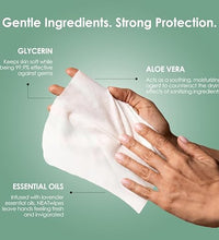 toallitas NEATwipes con aceite de pepino