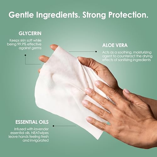 toallitas NEATwipes con aceite de pepino