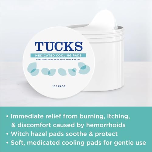 toallitas Tucks para cuidado personal