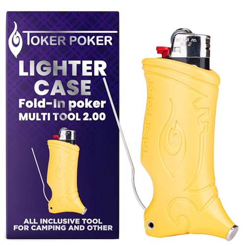 Toker Poker encendedor multifuncional amarillo